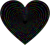 Prismatic Vintage Flourish Heart Tunnel