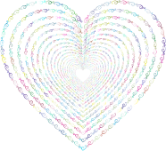 Prismatic Vintage Flourish Heart Tunnel 2 No Background