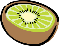 half a kiwi