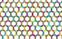 Prismatic Hexagonal Geometric Pattern 3 No Background