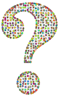 Prismatic Wireframe Question Mark 3