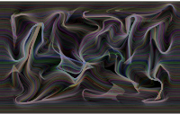 Prismatic Distorted Line Art Background Variation 2