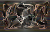 Prismatic Distorted Line Art Background 2 Variation 2