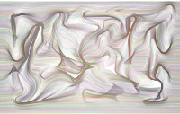 Prismatic Distorted Line Art Background 4