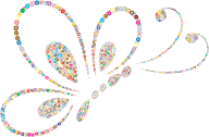 Prismatic Circles Butterfly Line Art 2 2