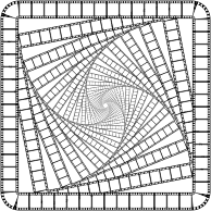 Film Strip Square Frame Vortex