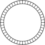 Film Strip Circle Frame