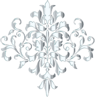 Silver Damask Design No Background