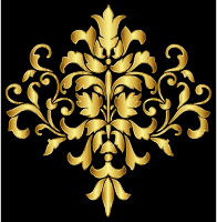 Gold Damask Design