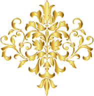 Gold Damask Design No Background