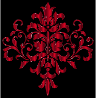 Crimson Damask Design