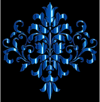 Aquamarine Damask Design