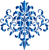 Aquamarine Damask Design No Background