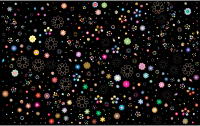 Prismatic Floral Background