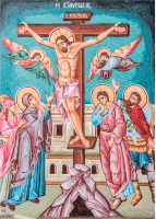 Greek Orthodox Crucifixion Of Jesus Christ Mural