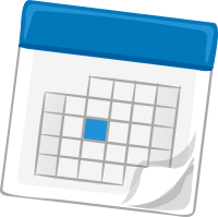 calendar, blue