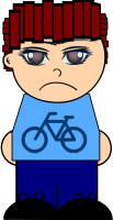 Cartoon sad boy