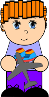 Boy with toy