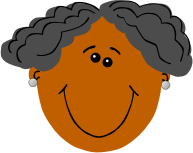 Grandma with dark skin