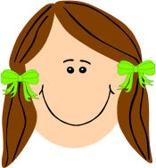 girl with brown long hair