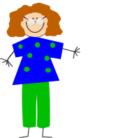 funny cartoon lady with glasses