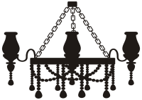 Chandelier Silhouette