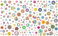 Colorful Floral Background 2 No Black