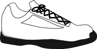 Tennis shoe monocolor