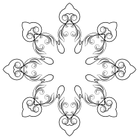Elegant Flourish Frame Extrapolated 7