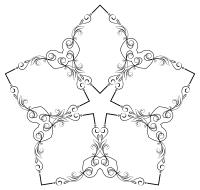 Elegant Flourish Frame Extrapolated 10
