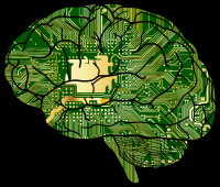 Brain Computer With Background