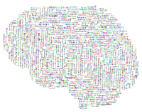 Prismatic Brain Word Cloud