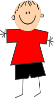 Boy with red shirt