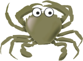 Cartoon Crab Green