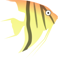 cartoon angel fish