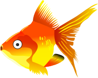 Cartoon goldfish