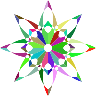 Prismatic Flower Silhouette 2