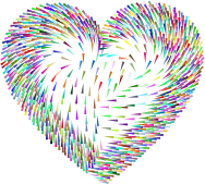 Prismatic Ferromagnetic Heart No Background