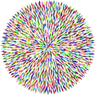 Prismatic Abstract Flower Petals 2 No Background