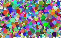 Prismatic Circles Background