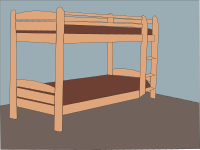 Plank bed