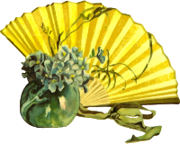Flowers and fan