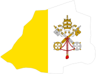 Vatican City Map Flag