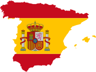 Spain Map Flag