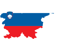 Slovenia Map Flag
