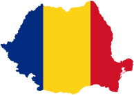 Romania Map Flag