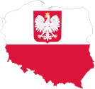 Poland Map Flag With Coat Of Arms