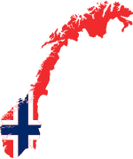 Norway Map Flag