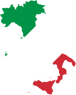 Italy Map Flag