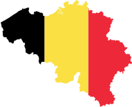 Belgium Map Flag